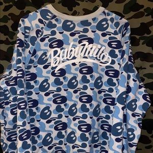 QUADRUPLE reversible bape crewneck sweatshirt